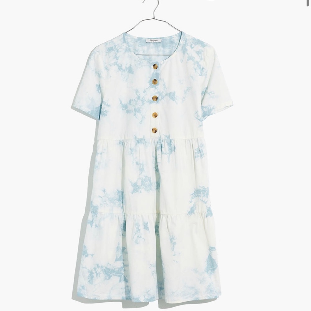 Madewell Tie Dye Tiered Dress